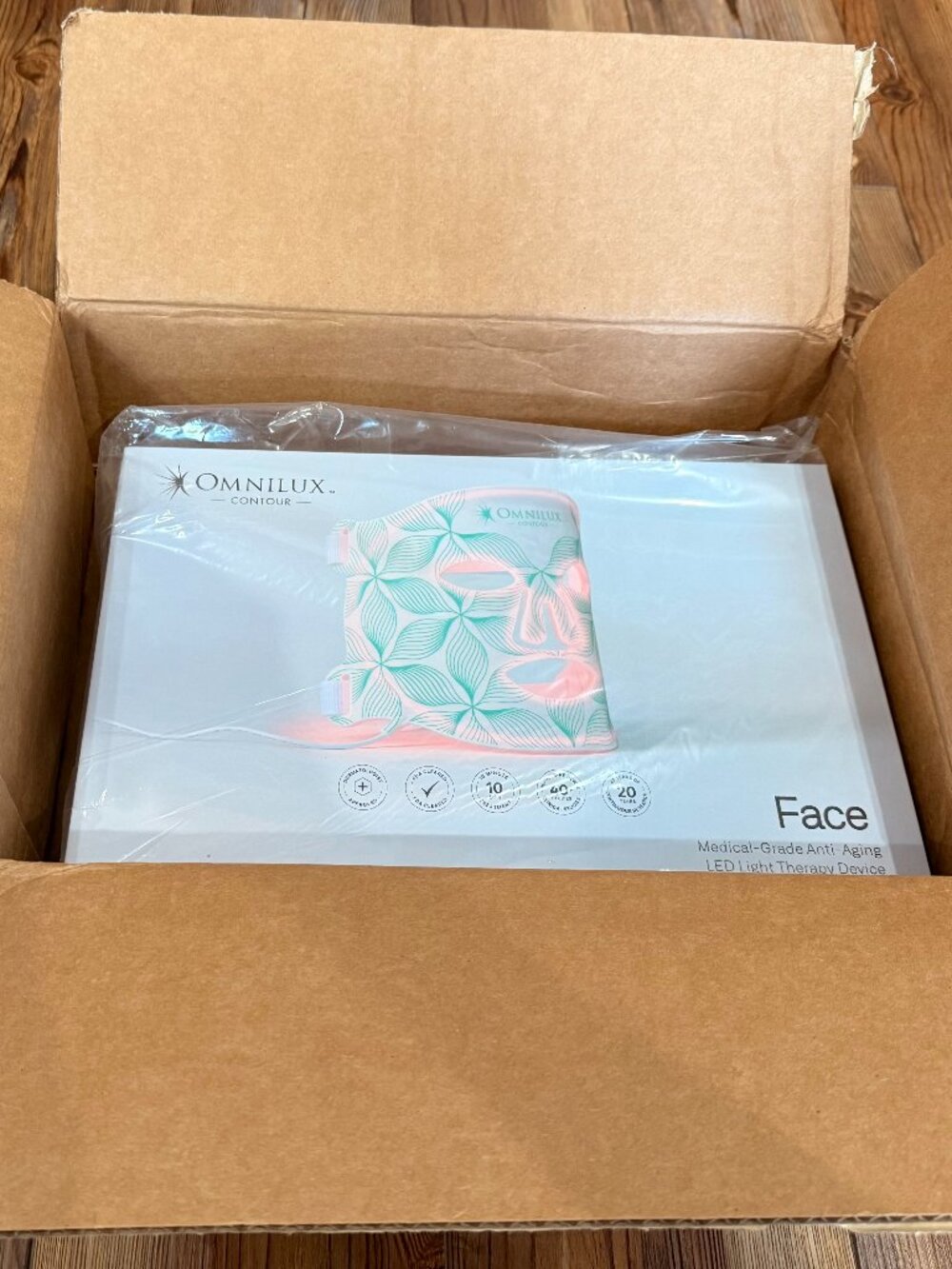 Brand New Omnilux Contour Face LED Red Light Therapy Mask - Factory Sealed